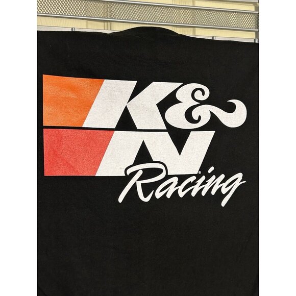 K&N Racing NEW t-shirt size L black mechanic garage car parts large automotive - Picture 9 of 9